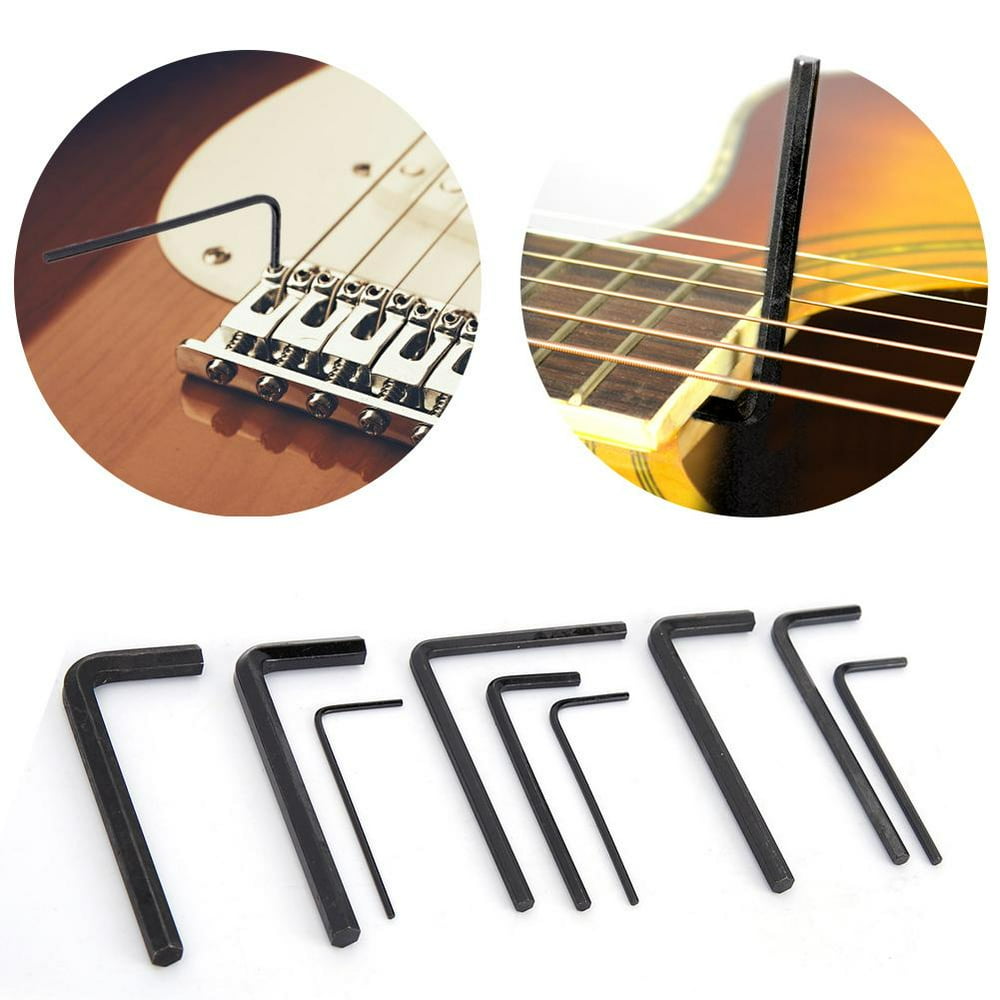 Mgaxyff Bridge Wrench,Universal Guitar Neck Bridge Tuner Hex Wrench Set