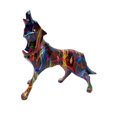 thumbnail image 4 of Estatua de lobo, figura de lobo, obra de arte fina, adorno decorativo. Vistoso, 4 of 9