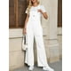 thumbnail image 3 of Mono de mezclilla Cicy Bell para mujer, casual, ajustable, con tirantes anchos, pantalones vaqueros holgados y largos con bolsillos, 3 of 7