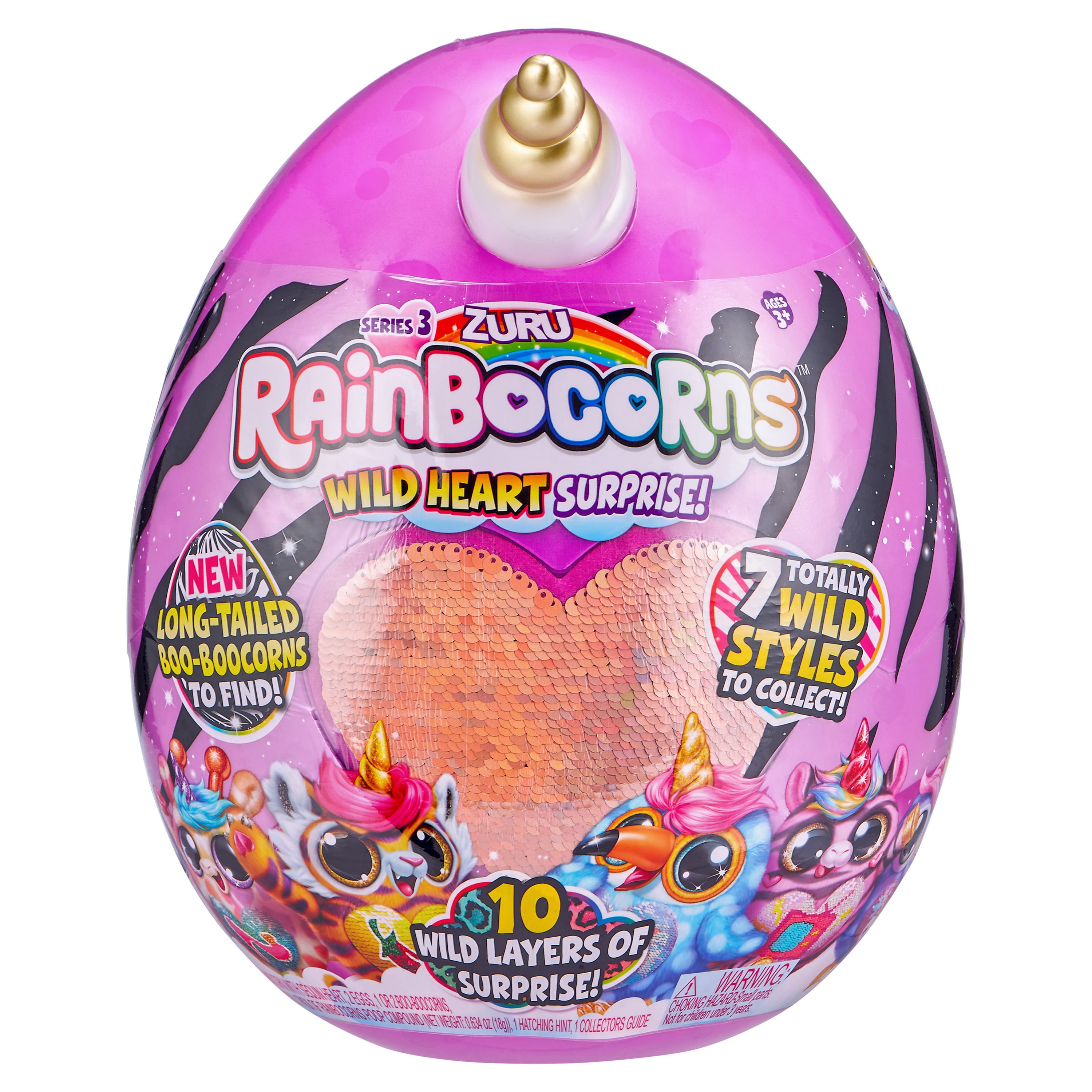 Rainbocorns Sequin Surprise Plush in Giant Mystery Egg by ZURU - image 5 of 19
