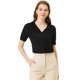 thumbnail image 1 of INSPIRE CHIC Camisa Casual Con Botones En El Frente Y Cuello Plisado Para Mujer Negro M, 1 of 4