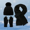 thumbnail image 2 of TBWNWG Winter Knitted Scarf Hat and Gloves Set for Adults with Cold Weather Outdoor Activities Accessories,One Size, 2 of 3