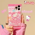 thumbnail image 2 of Funda de silicona con cadena de cordón de Hello Kitty para Iphone, 14, 13, 12, 11 Pro, XS, Max, XR, 14Pro Max, 14plus, 13 Pro Max, bonita funda de regalo, 2 of 3