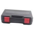 thumbnail image 2 of Caja de herramientas de PP con asa de bloqueo a presión, 24,7 x 20 x 6,5 cm, base antideslizante, asa ergonómica, estuche rígido pequeño profesional,, 2 of 9