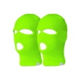 thumbnail image 1 of TopHeadwear 3 Hole Ski Face Mask Balaclava, 2 Pack Neon Green, 1 of 1