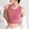 thumbnail image 2 of SwiftWear Womens U Back Sports Shaping Bras Padded High Neck Crop Workout Cotton Tank Tops, 2 of 6