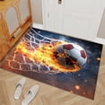 thumbnail image 2 of Boys Room Soccer Area Rugs, Sports Game Carpet, Washable Non Slip Low Pile Soft Rug for Bedroom Living Room Decor Mat 4ftx6ft, 2 of 8