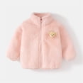 thumbnail image 3 of Tiijoy Toddler Girls Winter Coat Zip Up Fuzzy Jacket Warm Kids Outerwear, Sizes 2-3, 3 of 3