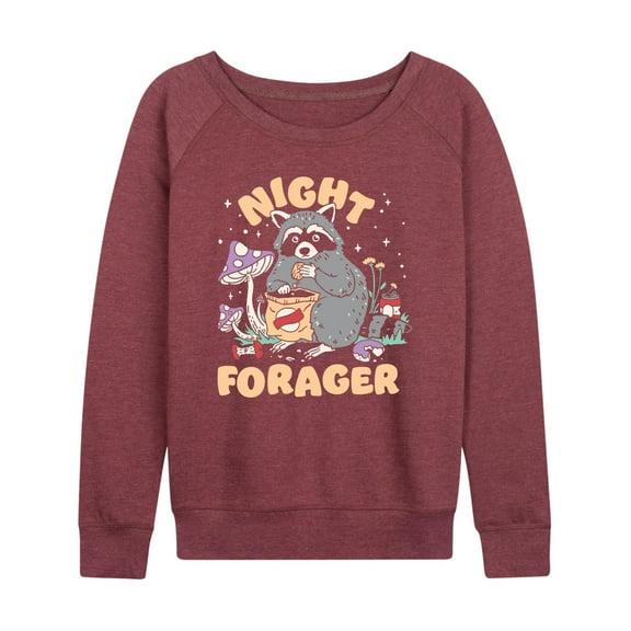 Instant Message - Night Forager - Women's Lightweight French Terry Long Sleeve Shirt