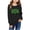 Black, variant on Girls St. Patrick's Day Casual Sweatshirt Long Sleeve Shirts Cute Clover Shamrock Pullover Tops