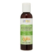 Aura Cacia Aromatherapy Massage Cream, Ginger & Mint, 4 Oz