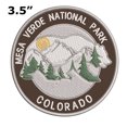 thumbnail image 2 of Wander Often! Mesa Verde National Park, Colorado 3.5 Inch Iron Or Sew On Embroidered Fabric Badge Patch Seek Adventure, National Park Iconic Series, 2 of 2