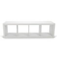 Better Homes & Gardens 4Cube Vertical Storage Organizer, White Texture