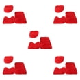 thumbnail image 3 of Transemion 1/2/3/5 3pieces Anti-slid Particles Rug Set Secure And for Slip-free Bathroom Mats For Red 5PCS, 3 of 6