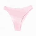 thumbnail image 5 of HCNTES Low Waisted Bikini Bottom for Women - Cheeky Basic Bathing Swimsuit Swim Briefs(Pink,M), 5 of 6