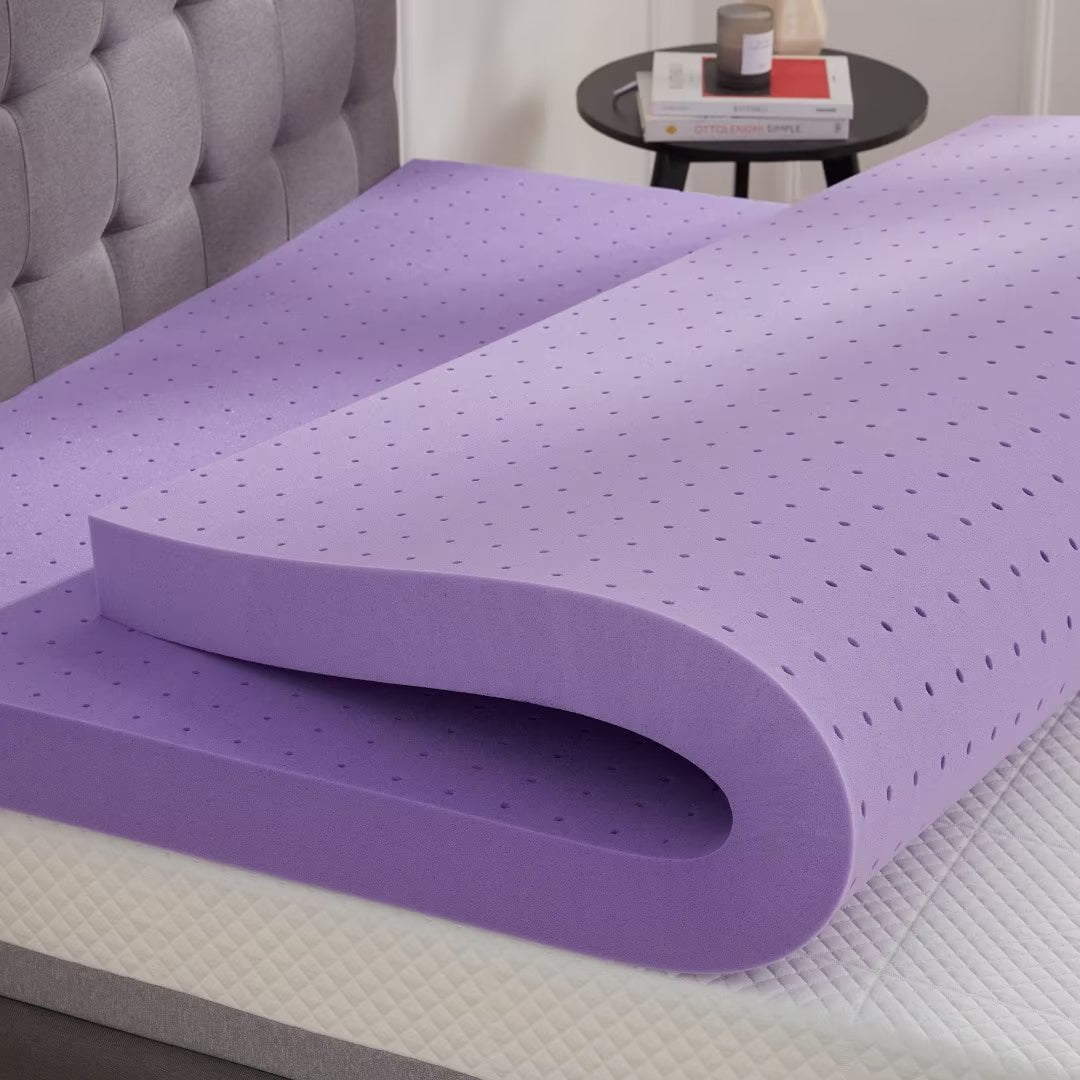 BDEUS 3 inch Mattress Topper, Cooling Gel Memory Foam Bed Topper for Pressure Relief, Twin-XL
