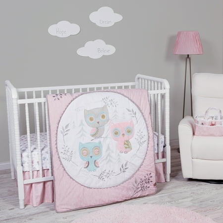 Feathered Friends 3 Piece Crib Bedding Set Walmart Com Walmart Com