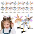 thumbnail image 1 of 20 pinzas para el pelo con forma de molino de viento, pinzas para el pelo con lentejuelas, pasadores de fiesta, pinzas a presión, accesorios para el cabello para mujeres y niñas., 1 of 7