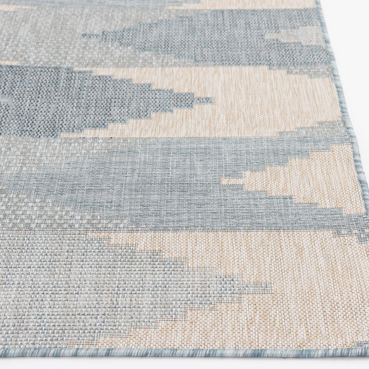 Hayweld Grey and Blue Indoor/Outdoor 8' x 10' Area Rug