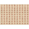 thumbnail image 1 of Ahgly Company Machine Washable Indoor Rectangle Transitional Vanilla Gold Area Rugs, 2' x 4', 1 of 7
