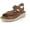 Multi-color, variant on Women's Pichu Adjustable Hook and Loop Ankle Strap Sandals, Multi White, Size EU 41
