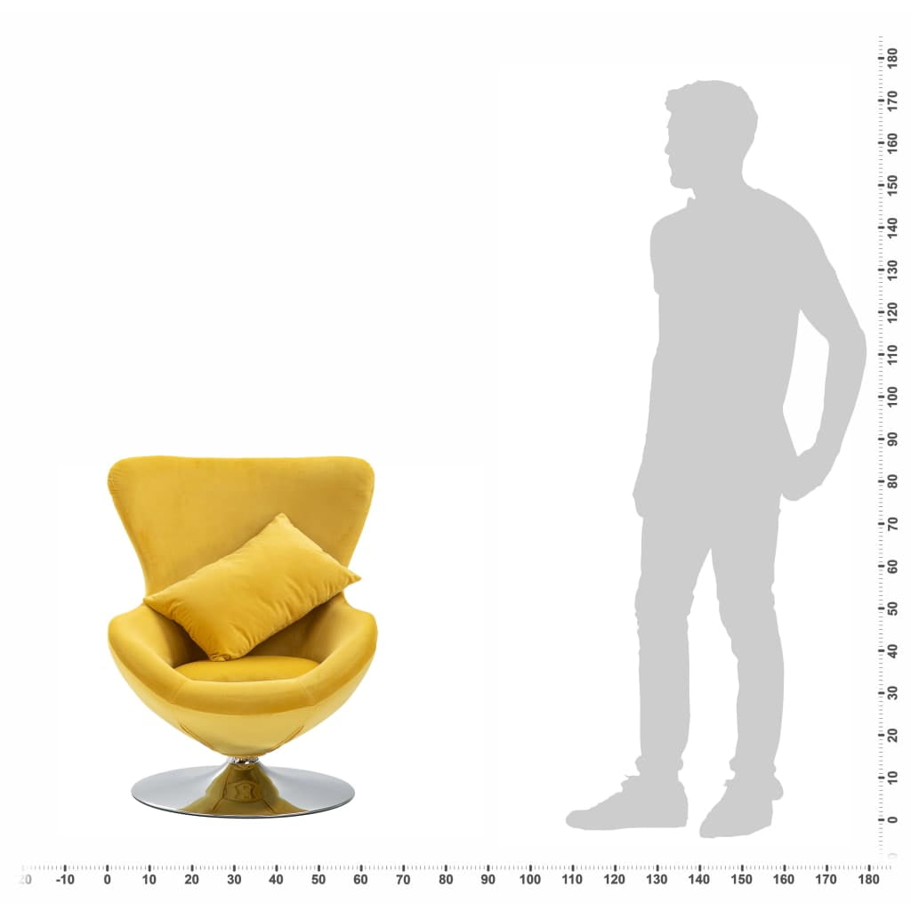 Kepooman Modern Velvet French Sofa Chair Armchair with Cushion for Bedroom Living Room, Yellow Kepooman Modern Velvet French Sofa Chair Armchair with Cushion for Bedroom Living Room, Yellow