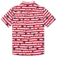 thumbnail image 4 of FINALGANG Boys 4th Of July Shirts Freedom American Flag Button Down Shirt Patriotic Independence Day Shirts For Boy Stripe Star Print Short Sleeve Shirt 3-4 Years, 4 of 6