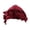 Wine, variant on HONHUZH Summer Hats Unisex Satin Lined Headscarf With Tassels And Braids Vintage Turban Cap