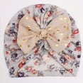 thumbnail image 3 of Otqutp Children Turbans Baby Boys Girls Floral Bow Hat Headwear Cap Accessories for 2 to 6 Years Cute Toddler Cap, 3 of 3