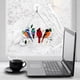 thumbnail image 4 of Ventana Adornos De Pájaros Manchados Atrapasol De Ventana Para Decoración Del Hogar sonducket HA041311-02, 4 of 6