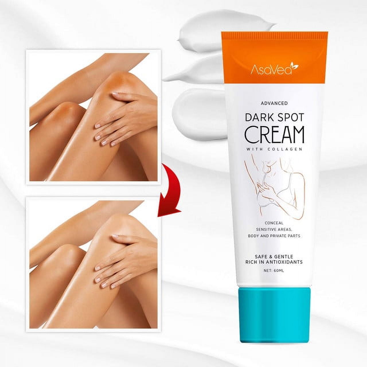 AsaVea Dark Spot Cream Natural Underarm Cream Instant Result