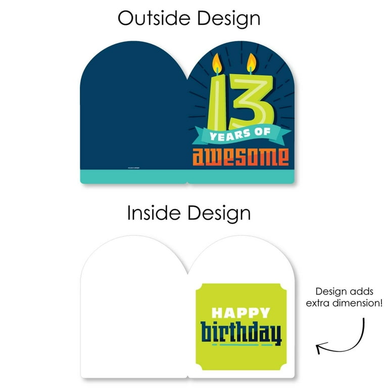 13th Birthday Card | Greetings Card | Birthday Day Card For Him