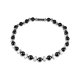 thumbnail image 2 of unidad de collar de cuentas de diamantes de imitación de hematita para terapia magnética para hombres y mujeres, regalo de joyería, 2 of 5