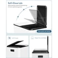 thumbnail image 5 of Arlopu Large Dual Trash Can 16 Gallon Stainless Steel Garbage Bin with Separated Lid and Foot Pedal for Home Office, 5 of 10