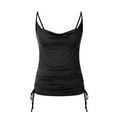 thumbnail image 3 of UPPADA Womens Linen Crop Tank Tops Cute Summer Sleeveless Boat Neck Tunic Basic Comfy Dressy Tops Trendy Casual Solid Color Tanks,Tank Top for Women Loose Fit Black,S, 3 of 5