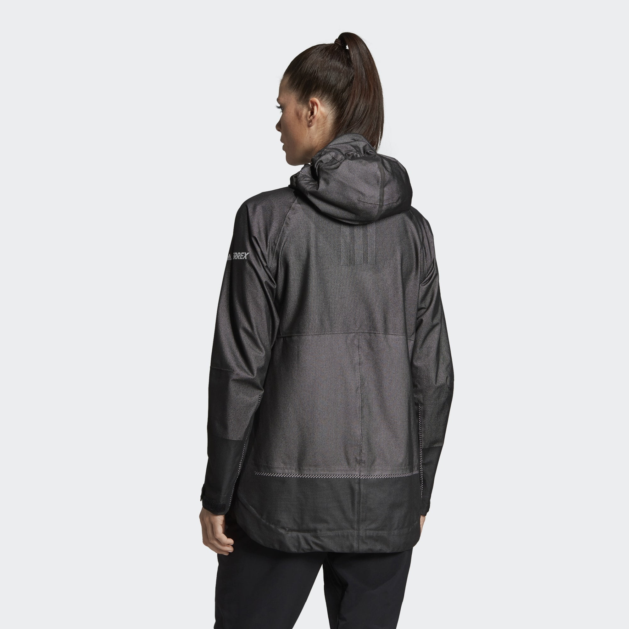 Adidas Women Terrex Waterproof Primeknit Rain Jacket DZ0796 Size XL RT New