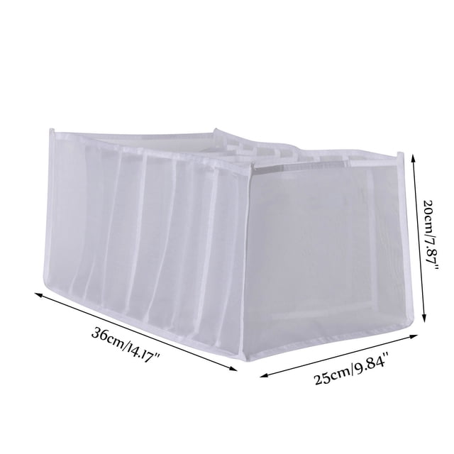 Organisateurs de Garde-Robe et Tiroirs de Rangement Boîte de Rangement en Maille Séparateurs Pliables pour Vêtements de Garde-Robe Compartiments de Commode en Nylon Organisateurs Organisateurs de Garde-Robe et Rangement pour Vêtements