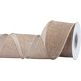 thumbnail image 1 of Joycrosso Burlap Wired Edge Ribbon 2.5 inch x 10 Yards, Natural, Ideal for Crafting, Gift Wrapping, Wreath, Christmas Tree, and Rustic Wedding Decorations, 1 of 4