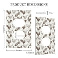 thumbnail image 3 of Fotbe Chickens Print Duplex Receptacle Wall Plate, 1-Gang 5.0" x3.0" Wall Outlet Covers, Dual Outlet Faceplates Covers, Color-matched Screws Included-Style S, 3 of 6