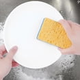 thumbnail image 3 of REGALWOVEN Non-Scratch Scrub Dish Sponges, Dual Sided Cleaning Sponges, Stand Up to Stuck on Grime Kitchen Sponges for Household, Bathroom, Dish Blue 6 Pcs, 3 of 6