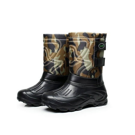 

Men S Warm Snow Boots Waterproof Cold Resistant Fishing Shoes