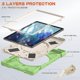thumbnail image 3 of Funda colorida para Samsung Tab A7 de 10,4 pulgadas T500 con correa para el hombro, soporte de anillo ajustable grande y protección contra golpes., 3 of 5