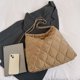thumbnail image 3 of Bolso de hombro de moda para mujer Bolso de hombro acolchado suave Bolso de viaje (Caqui), 3 of 8