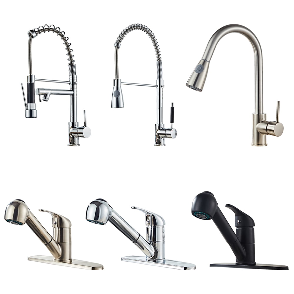 All Copper Kitchen Spring Double Outlet Faucet