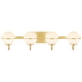 thumbnail image 4 of Aspen Creative 62312, Bathroom Vanity 4 Lights Fixture, 32" W x 7-3/4" H x 7-1/8" E, Warm Brass Finish, Bulb Not Included, 4 of 8
