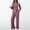 Wine, variant on WCJM Women Pajama Sets Purple Women's Pajama Sets Womens 2 Piece Sets Fall Outfits Neck Sweater 2025 Matching Suits Clothes Pockets Woman Blending Pajamas