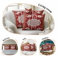 thumbnail image 5 of Throw Pillow Covers 16x16 Inch Set of 2 Red Bohemia Decorative Pillow Covers Tribal Vintage Boho Cushion Cover Pillowcase for Sofa Couch Bed Home Decor, 5 of 9