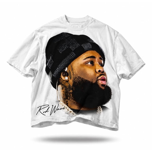 Rod Wave Don't Look Down Tour Bootleg Rap Tee, Unisex Streetwear T-shirt,White Color,Size XL