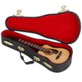 thumbnail image 4 of Guitarra en miniatura de Madera Ecomeon Decoración del hogar con estuche y soporte Negro 15cm, 4 of 5