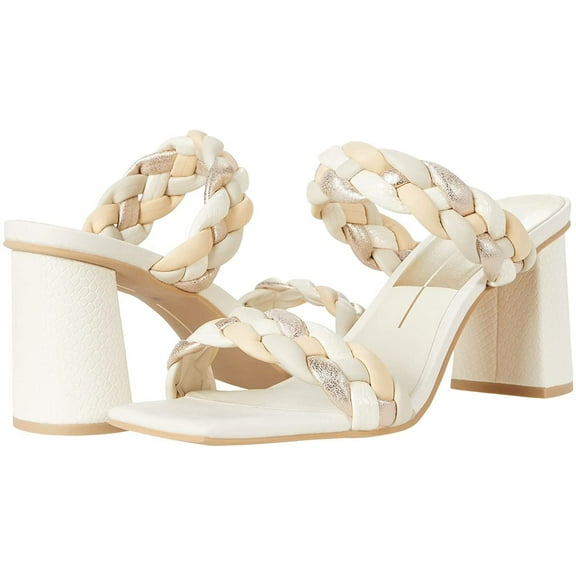 Dolce Vita Womens Paily Heeled Sandal 6 Ivory Multi Stella
